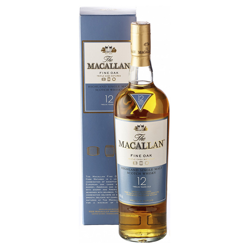 Купить Виски «Macallan» 12 лет односолодовый 0.5л круглосуточно